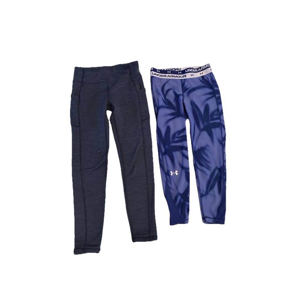 Girls Pants Bundle 2 Pairs Athleta Girl 12 And Under Armour YMD